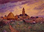 unknow artist Path in Front of the Church of Croisic France oil painting artist